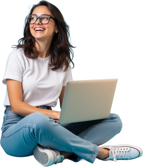 Estudante UNIFAN comemorando aprovação no vestibular agendado